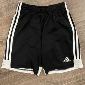 Youth Adidas soccer shorts, size large